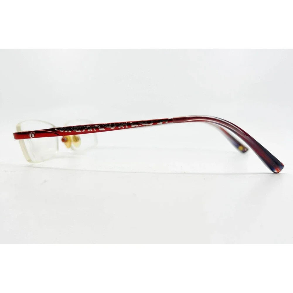 Hang Ten Eyeglasses Womens Red Rimless HT1249 06D 52-18-138